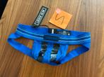 Locker Gear, jock, fetish, maat S, leatherlook partywear, Ophalen of Verzenden, Blauw