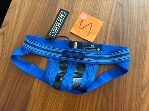 Locker Gear, jock, fetish, maat S, leatherlook partywear, Kleding | Heren, Ondergoed, Blauw, Ophalen of Verzenden