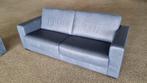 Bank 3 zits spijkerblauw leer model klippan, Huis en Inrichting, Ophalen, Gebruikt, 150 tot 200 cm, Driepersoons