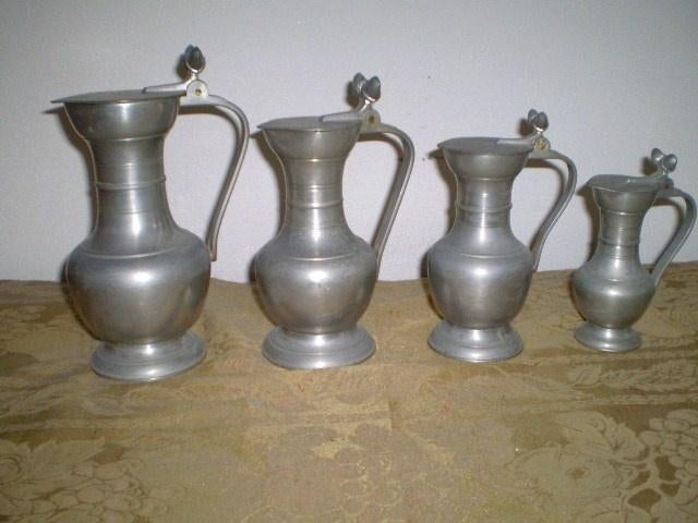 OMA,S TINNEN EIKELKANNEN, Antiek en Kunst, Antiek | Tin, Ophalen of Verzenden