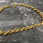 18 karaat gouden armband rope schakel, Ophalen of Verzenden, Zo goed als nieuw, Goud