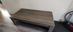 Moderne salontafel met onderblad, Zo goed als nieuw, 75 cm of meer, Rechthoekig, Hout