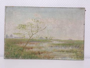 David BURLIUK (1882–1967) – Expressionistisch landschap – ol beschikbaar voor biedingen