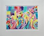 Frans van Straalen - Acryl op papier in passe-partout, Verzenden