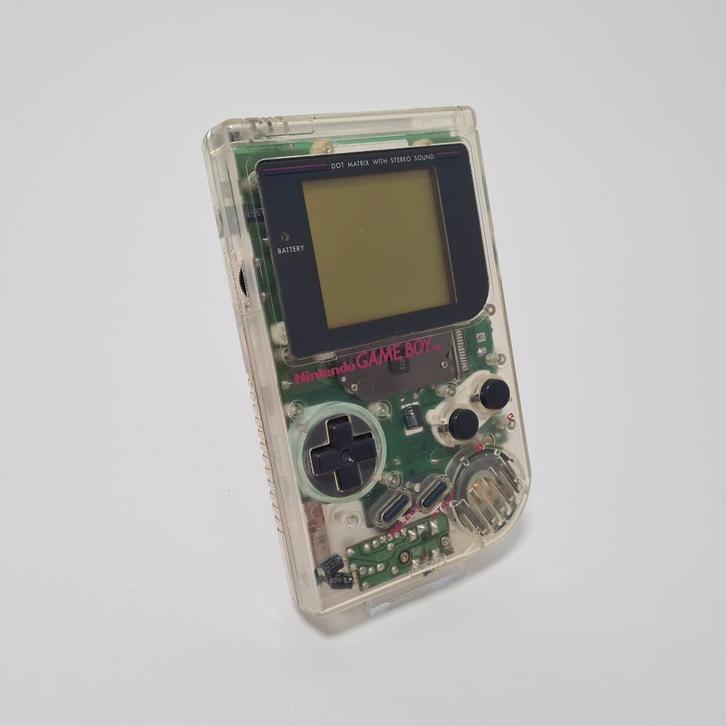 Nintendo Gameboy Classic transparant 1989, Spelcomputers en Games, Spelcomputers | Nintendo Game Boy, Gebruikt, Game Boy Classic