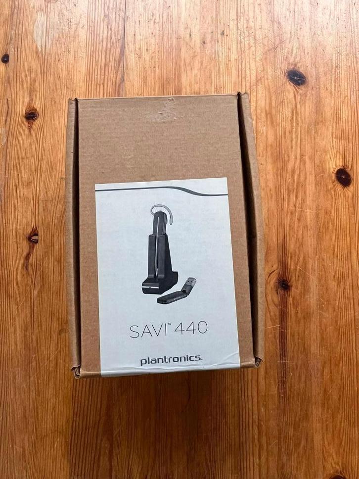 Plantronics Savi 440 Draadloze Headset Systeem (DECT USB), Computers en Software, Headsets, Zo goed als nieuw, On-ear, Draadloos