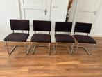 4 Gispen / buisframe stoelen, Ophalen, Gebruikt