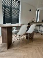 Eames DSR (replica) wit metalen onderstel (6 stuks), Huis en Inrichting, Stoelen, Ophalen, Gebruikt, Wit, Modern, maar tijdloos