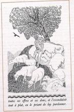 A79-10 Prent Jean Dulac - Reclame Amours de Daphnis et Chloe, Antiek en Kunst, Kunst | Litho's en Zeefdrukken, Ophalen of Verzenden
