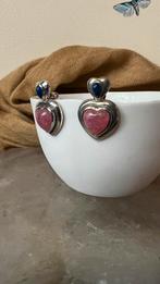 Lapis lazuli rodochrosiet hartje liefde magie intuïtie power, Sieraden, Tassen en Uiterlijk, Oorbellen, Blauw, Nieuw, Ophalen of Verzenden