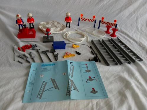 Playmobil set 3881 brandweermannen met luchtkussen, Kinderen en Baby's, Speelgoed | Playmobil, Gebruikt, Complete set, Ophalen of Verzenden