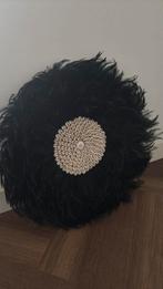Wanddecoratie zwart met veren, Ophalen, Nieuw