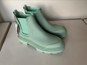 Zara enkel boots mintgroen turquoise nieuw met prijskaarjte beschikbaar voor biedingen