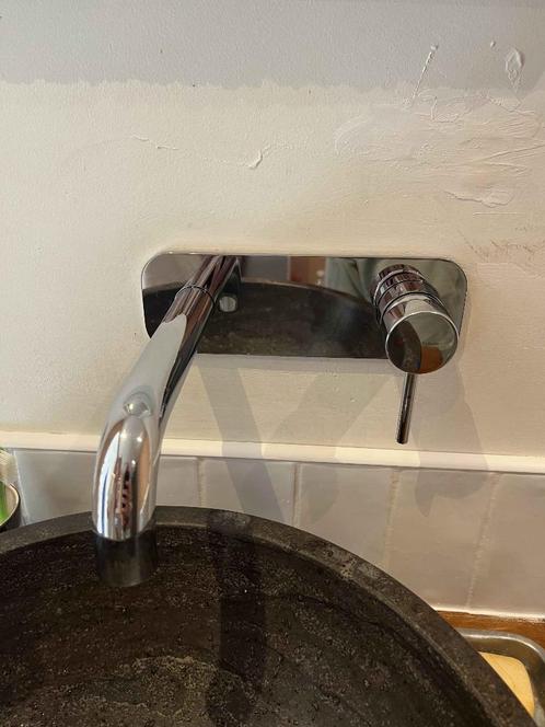 Hotbath CB105 Chrome In-Wall Basin Tap, Doe-het-zelf en Verbouw, Sanitair, Gebruikt, Wastafel, Chroom, Ophalen