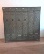 Lockerkast garderobekast  vintage metaal, Ophalen, Gebruikt