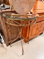Half ronde bijzettafel/sidetable, Huis en Inrichting, Ophalen, 50 tot 100 cm, Zo goed als nieuw, Minder dan 100 cm