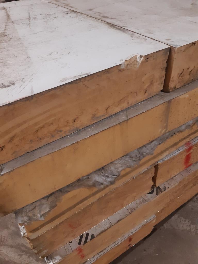 Partij gebruikte PIR platen, 60x 120 cm, 11 t/m 20 cm dik, Doe-het-zelf en Verbouw, Isolatie en Afdichting, Ophalen, 4 tot 8 cm