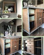 Stoere commode steigerbuis / hout extra hoog 110cm, Kinderen en Baby's, Kinderkamer | Commodes en Kasten, Ophalen, 70 cm of meer