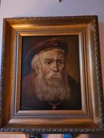 Olieverfschilderij van een oude man, Ophalen of Verzenden