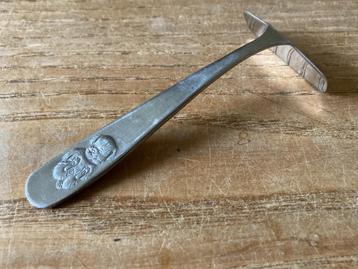 Vintage Amefa beertje hondje kinderbestek schuivertje beschikbaar voor biedingen