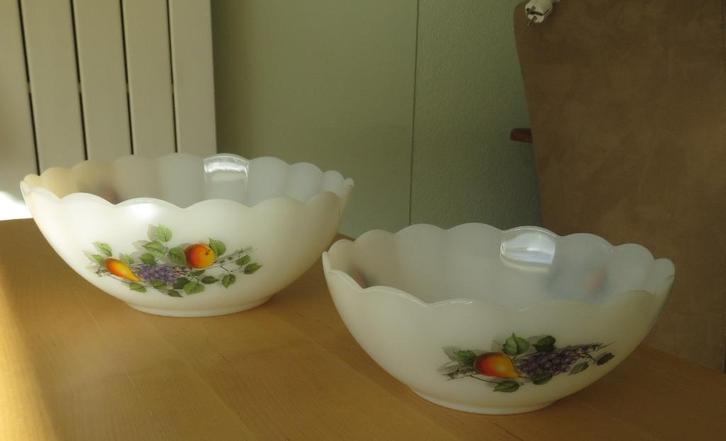 Vintage Arcopal Fruits de France Schalen Set, Antiek en Kunst, Antiek | Servies los, Ophalen