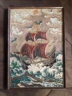 Oude Porceleyne fles Tegel delft Schip, Antiek en Kunst, Antiek | Wandborden en Tegels, Ophalen of Verzenden
