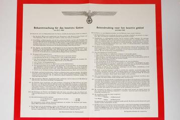 Affiche De eerste Nazi-verordeningen | heruitgave 1994 beschikbaar voor biedingen