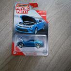 Matchbox Chevrolet Camaro 2016 blauw moving parts, Nieuw, Ophalen of Verzenden, Auto