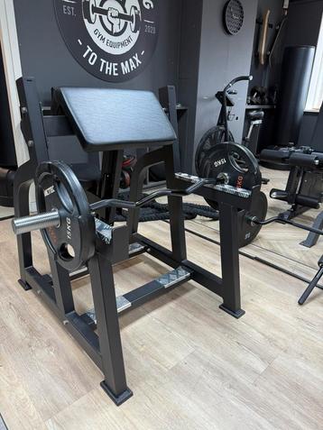 Seated preacher curl met verstelbare zitting. Nieuw! Biceps! beschikbaar voor biedingen