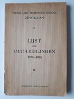 ZEER ZELDZAAM Leerlingenlijst MTS Adam 1878-1928, Boeken, Gelezen, MTS Amsterdam, Ophalen of Verzenden