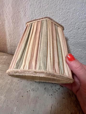 Vintage retro lampenkapje klemkapje kleine streep lampenkap beschikbaar voor biedingen