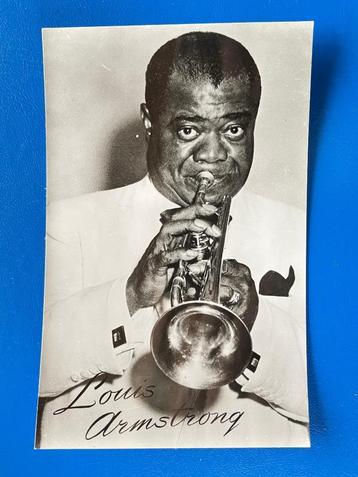 ansichtkaart van ; Louis Armstrong.