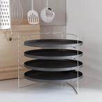 Pizzapannen 4 st met rek Ø 28 cm pizzarek GRATIS BEZORGD!, Verzenden, Nieuw