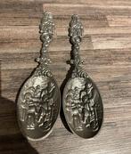 Antieke, tinnen decoratie lepels, Ophalen of Verzenden