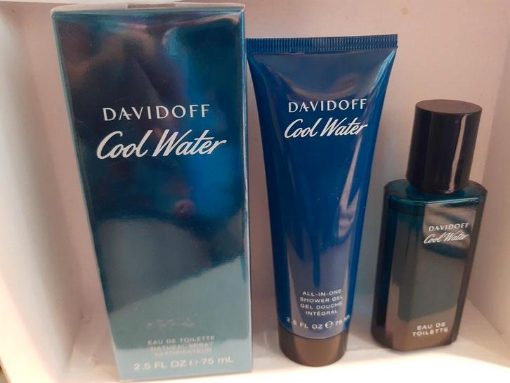 Davidoff Cool water set 40+75 ml edt en 75 ml douche, Sieraden, Tassen en Uiterlijk, Uiterlijk | Parfum, Nieuw, Ophalen of Verzenden