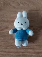 Nijntje knuffel rammelaar blauw, Ophalen of Verzenden, Zo goed als nieuw, Konijn