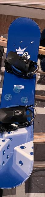 Snowboard 125cm met bindingen gewaxt en geslepen., Overige merken, 140 tot 160 cm, Ophalen of Verzenden, Zo goed als nieuw