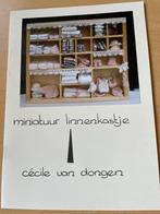 Miniatuur linnenkastje - Cecile van Dongen, Ophalen, Zo goed als nieuw, Textiel