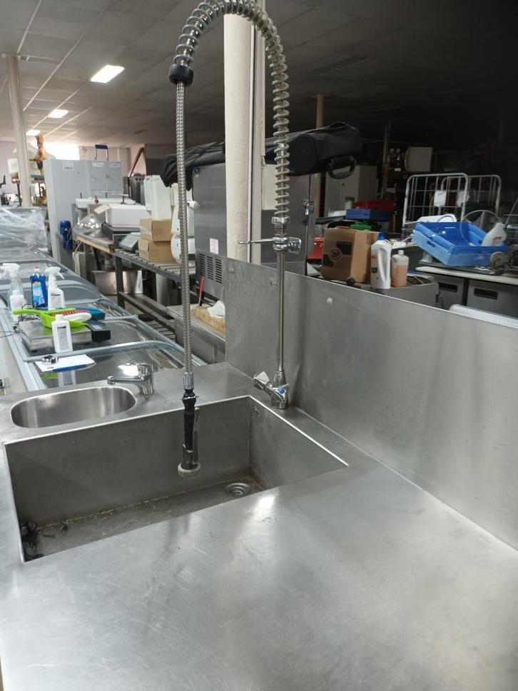 Spoeltafel 285x83x94 cm ascobloc, Huis en Inrichting, Keuken | Keukenelementen, Gebruikt, Minder dan 100 cm, 25 tot 50 cm, Ophalen