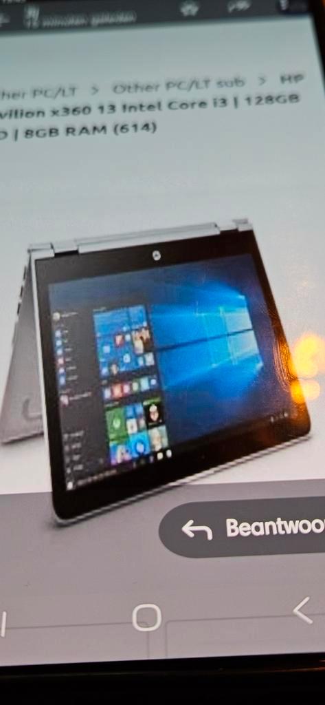 HP Pavilion x360 Convertible - 128GB SSD, 8GB RAM, Computers en Software, Windows Laptops, Gebruikt, 13 inch, SSD, Onbekend, 8 GB
