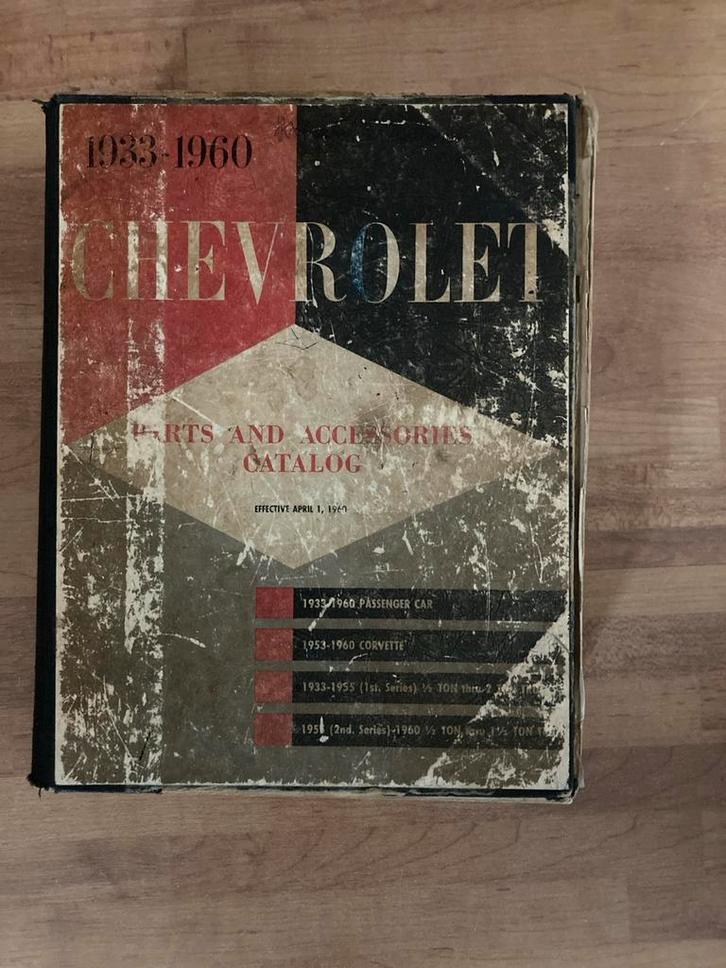 Chevrolet Onderdelen Catalogus 1933-1960, Boeken, Auto's | Boeken, Gelezen, Chevrolet, Ophalen of Verzenden