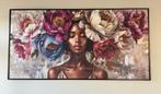 Schilderij groot (XL) - 200 x 100 cm inclusief zwart frame, Antiek en Kunst, Kunst | Schilderijen | Klassiek, Ophalen