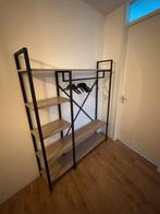 Kapstok industrieel zwart eiken, Huis en Inrichting, Ophalen, Zo goed als nieuw, Metaal, Staande kapstok