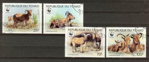 TSS Kavel 810048 Tjaad geiten gest  fauna WWF minr 1171 -114, Postzegels en Munten, Postzegels | Afrika, Gestempeld, Overige landen