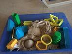 Kinetisch zand met mooie opberg/speelbak,, Ophalen of Verzenden, Zo goed als nieuw