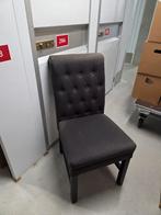 Grijze en zwarte gestoffeerde stoelen (6x), Huis en Inrichting, Stoelen, Hout, Gebruikt, Klassiek, Ophalen of Verzenden