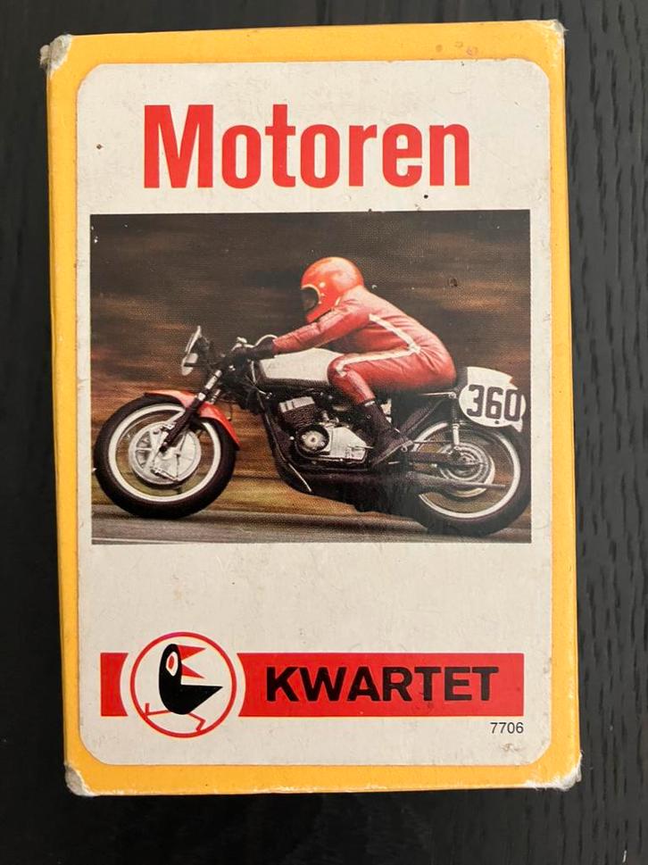 Kwartet Motoren (diverse landen), Verzamelen, Speelkaarten, Jokers en Kwartetten, Gebruikt, Kwartet(ten), Ophalen of Verzenden