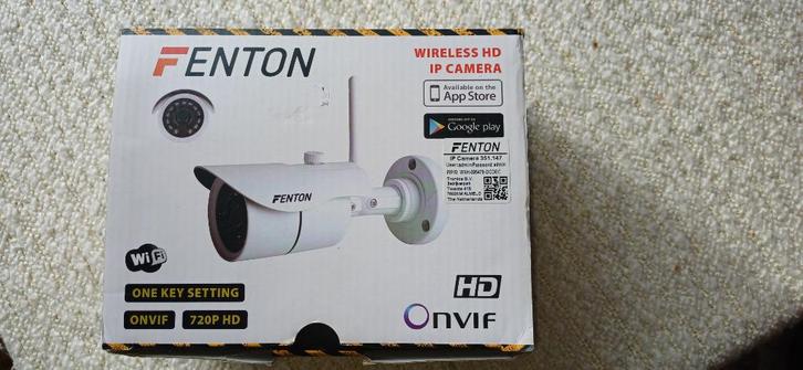 fenton wireless hd ip camera, Audio, Tv en Foto, Videobewaking, Gebruikt, Buitencamera, Ophalen