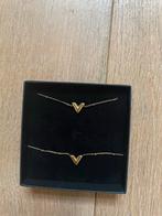 Essentialistics Gouden Set ketting en armband V, Overige materialen, Verstelbaar, Ophalen of Verzenden, Zo goed als nieuw