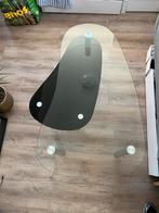 Scandinavische uitschuifbare glastafel - modern in topstaat, Huis en Inrichting, Ophalen, 100 tot 150 cm, Scandinavisch, 50 tot 100 cm